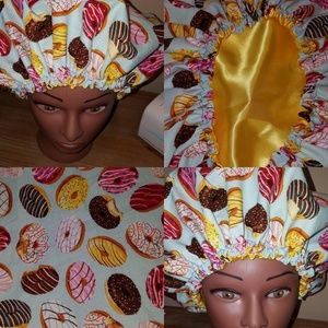 Fun Print Hair Bonnet - Hand Crafted - New